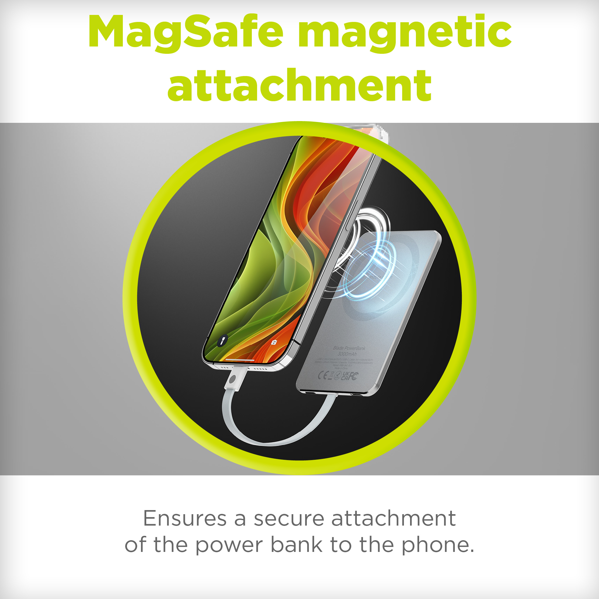 Blade PowerBank 3000mAh Grey | Mobile Origin